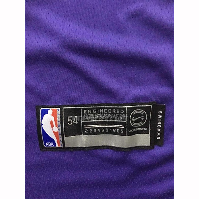 Camiseta Los Angeles Lakers Kobe Bryant NO 24 Statement 2018 Violeta